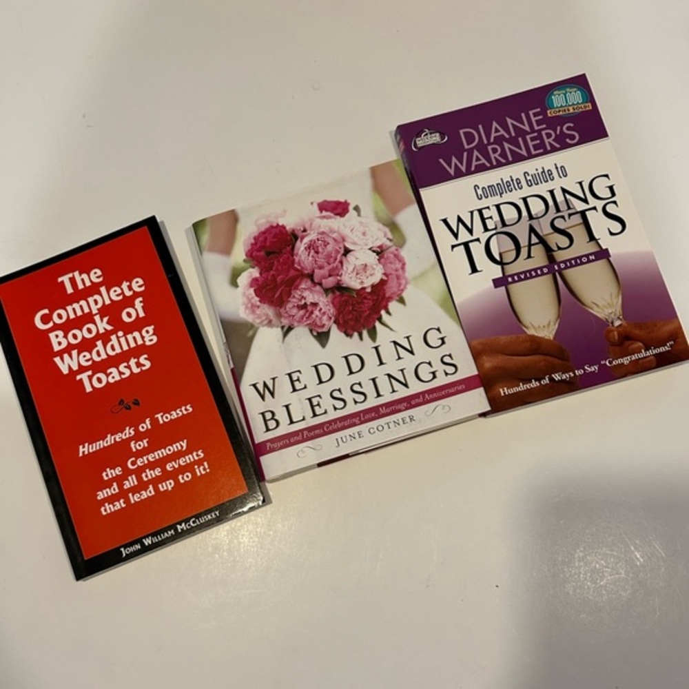 TRIO OF WEDDING BOOKS LIKE NEW